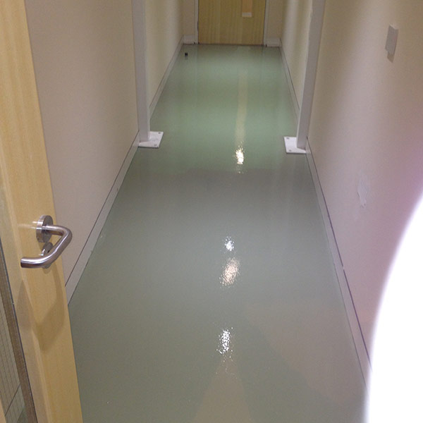 New corridor flooring at Cambridge Commodities